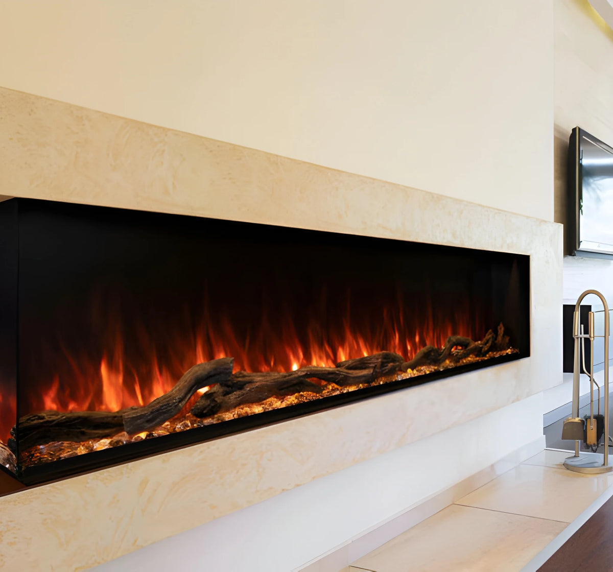 Modern Flames Landscape Pro 120" Multi-Sided Built-in Linear Electric Fireplace