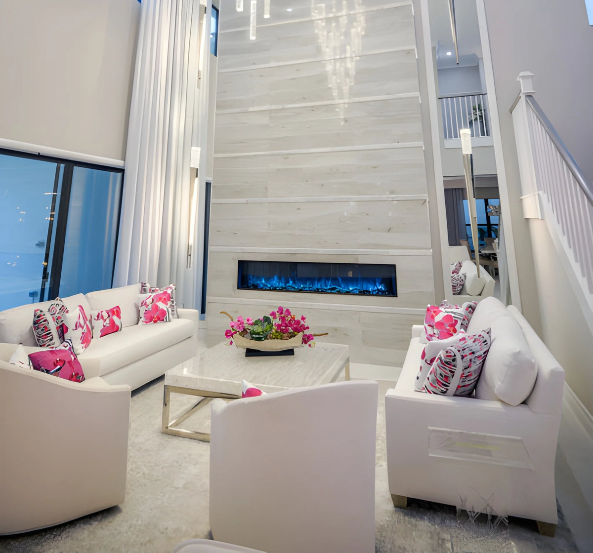 Modern Flames Landscape Pro Slim 56" Built-in Linear Electric Fireplace
