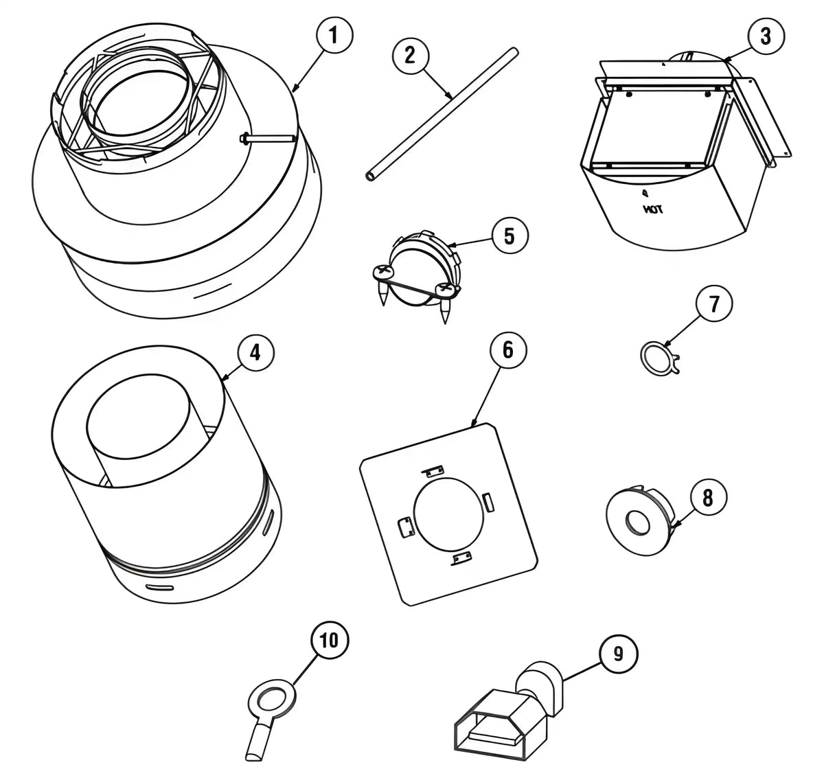 Superior Power Vent Kit for DRT6340, DRT6345 and DRT63ST Gas Fireplaces