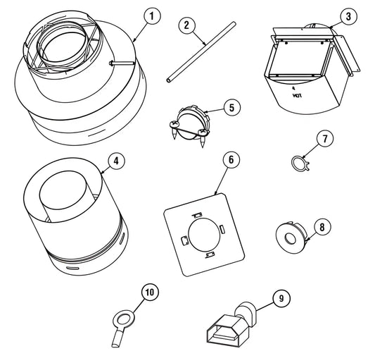Superior Power Vent Kit for DRT6340, DRT6345 and DRT63ST Gas Fireplaces