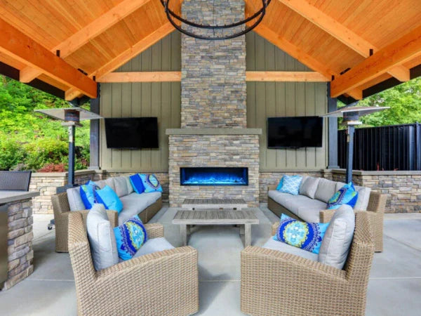 Modern Flames Landscape Pro 96" Multi-Sided Built-in Linear Electric Fireplace