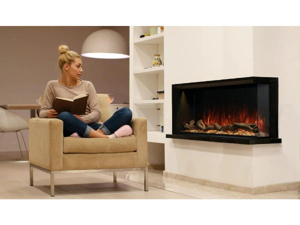 Modern Flames Landscape Pro 96" Multi-Sided Built-in Linear Electric Fireplace
