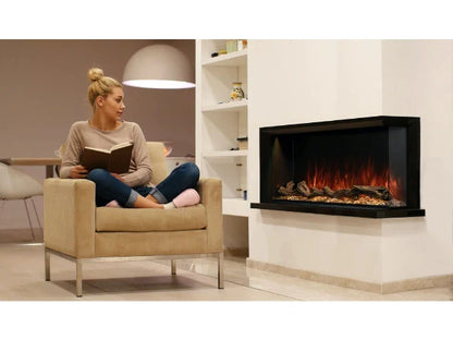 Modern Flames Landscape Pro 96" Multi-Sided Built-in Linear Electric Fireplace