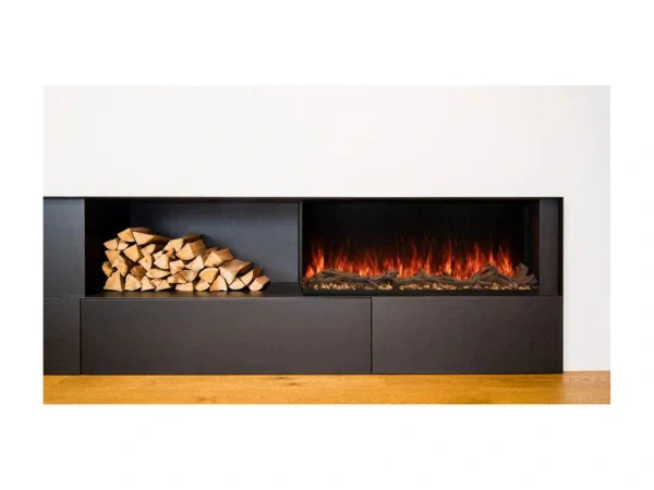 Modern Flames Landscape Pro 96" Multi-Sided Built-in Linear Electric Fireplace