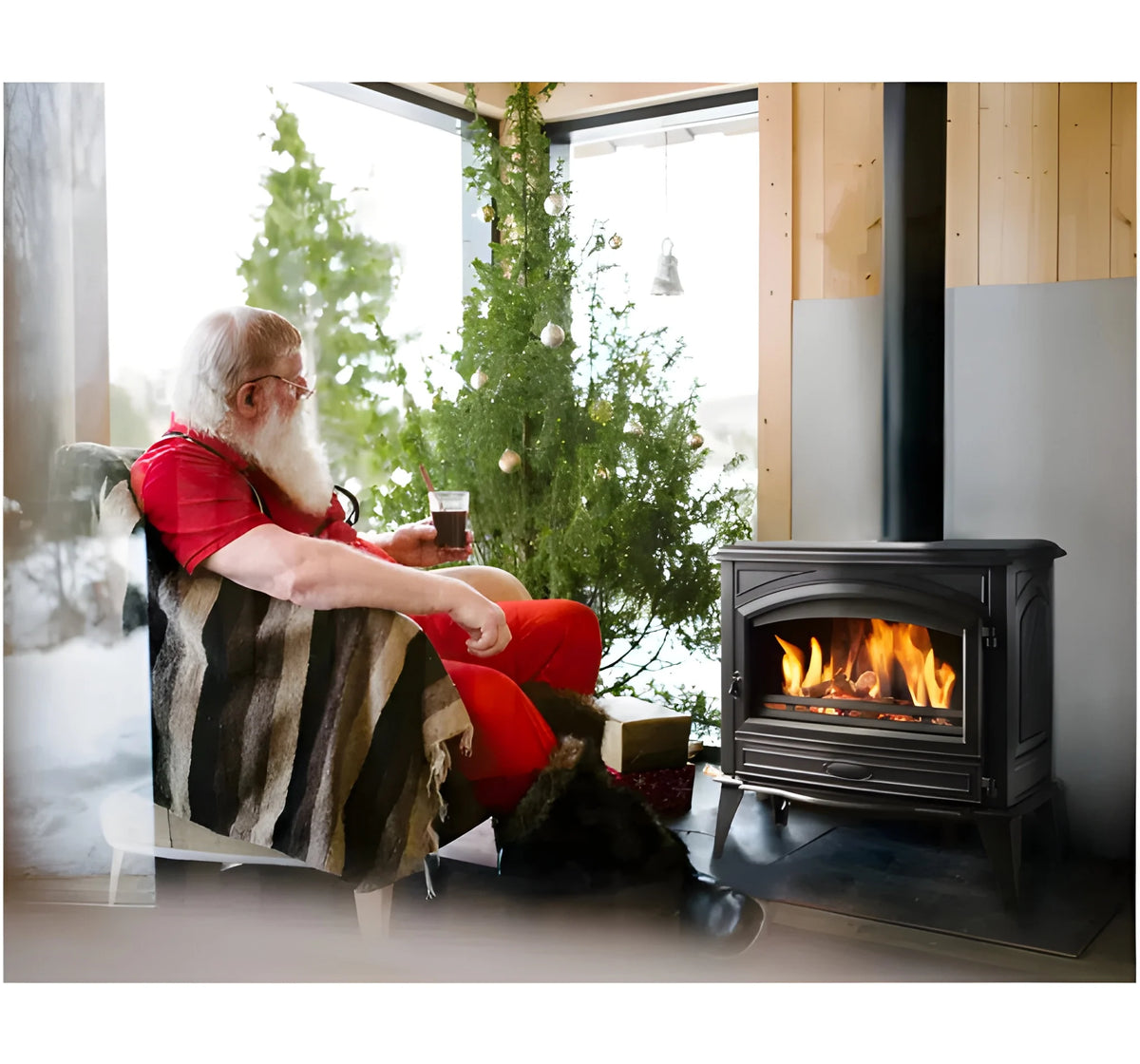 Amantii Lynwood W76 Freestanding Wood Cast Iron Stove
