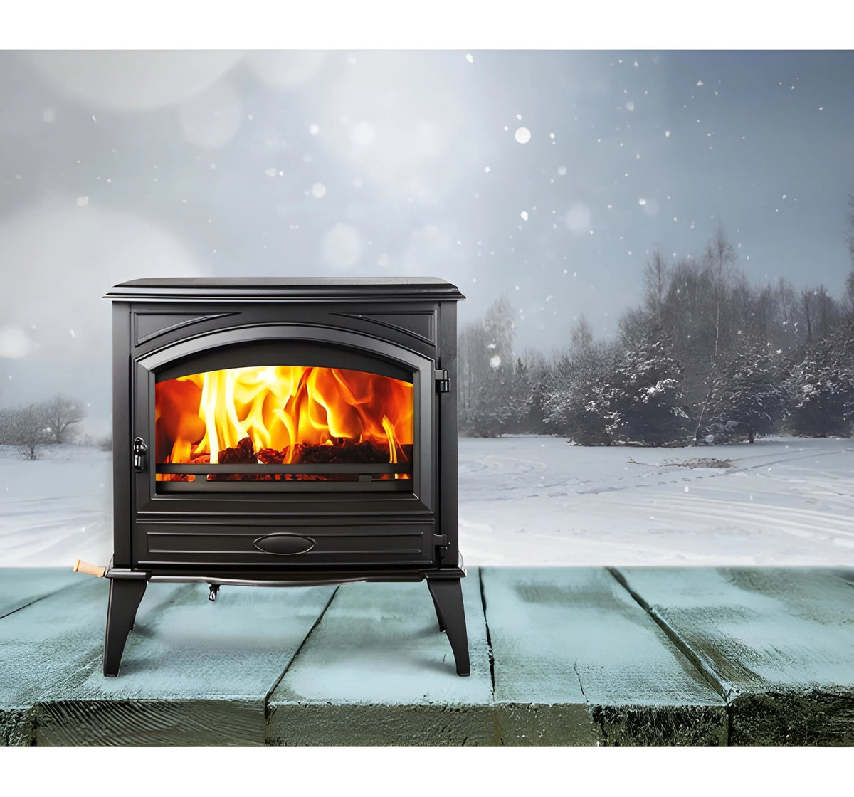 Amantii Lynwood W76 Freestanding Wood Cast Iron Stove