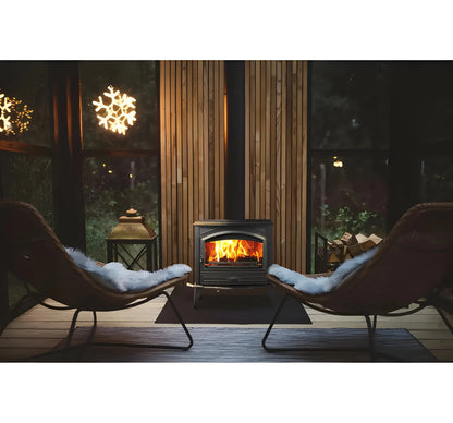 Amantii Lynwood W76 Freestanding Wood Cast Iron Stove