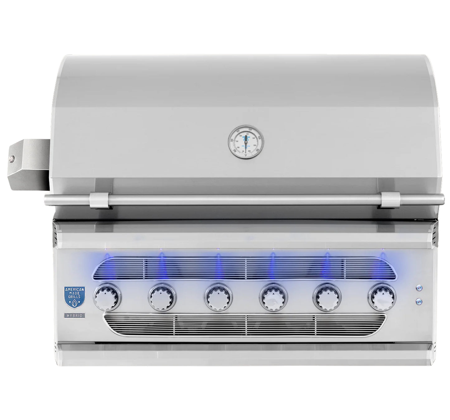 American Made Grills Muscle 42 Inch Built-In Hybrid Grill with Rotisserie Kit