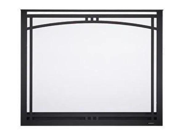 Majestic Manor 39" New Bronze Arched Overlap Fit Front with ClearVue Mesh for Meridian Series 36" Gas Fireplaces