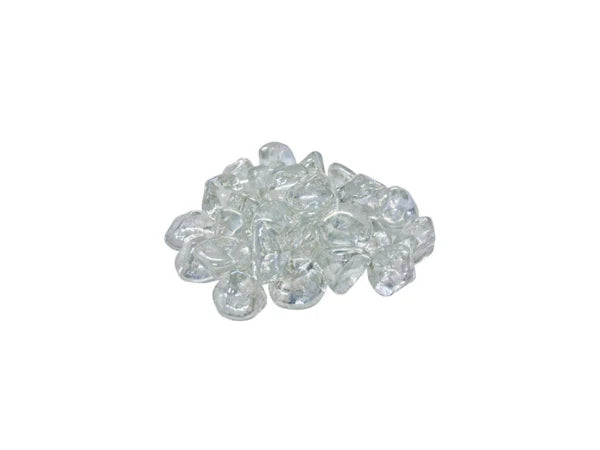 Majestic MEDIA-CLEAR-60 Crystal Crushed Glass Media for Lanai Outdoor Gas Fireplace