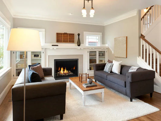 Majestic Meridian Modern 42" Traditional/Contemporary Top Direct Vent Natural Gas Fireplace with IntelliFire Touch ignition System