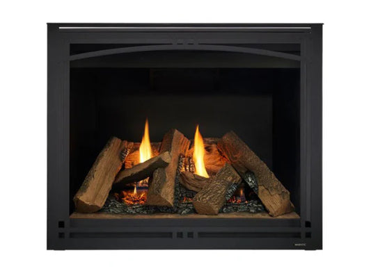 Majestic Meridian 36" Traditional Top/Rear Direct Vent Natural Gas Fireplace with IntelliFire Touch ignition System