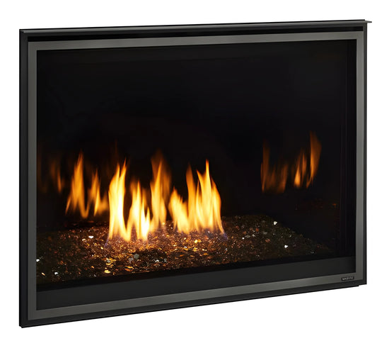 Majestic Meridian Modern 42" Traditional/Contemporary Top Direct Vent Natural Gas Fireplace with IntelliFire Touch ignition System