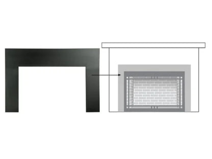 Majestic 39" Large New Bronze Metal Surround for Ruby and Trilliant 25" Gas Fireplace Inserts