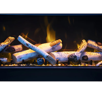 Amantii Signature MULTIVIEW-HOLO 40/55/75 Inch Built-In Electric 3-Sided Holographic Fireplace