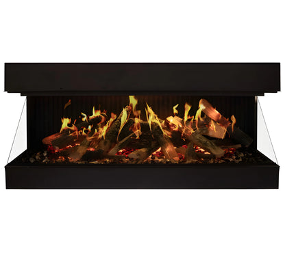 Amantii Signature MULTIVIEW-HOLO 40/55/75 Inch Built-In Electric 3-Sided Holographic Fireplace