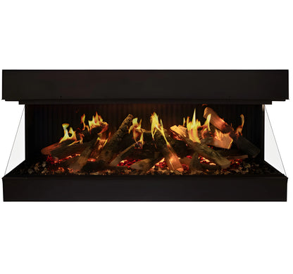 Amantii Signature MULTIVIEW-HOLO 40/55/75 Inch Built-In Electric 3-Sided Holographic Fireplace