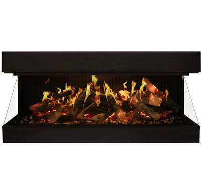 Amantii Signature MULTIVIEW-HOLO 40/55/75 Inch Built-In Electric 3-Sided Holographic Fireplace