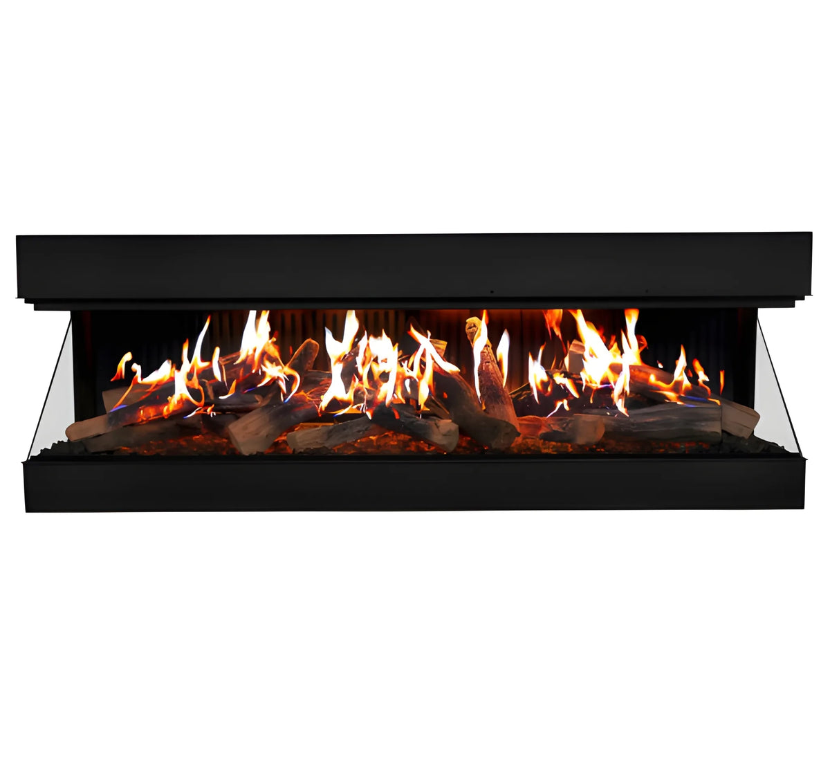 Amantii Signature MULTIVIEW-HOLO 40/55/75 Inch Built-In Electric 3-Sided Holographic Fireplace