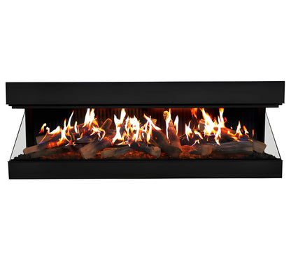 Amantii Signature MULTIVIEW-HOLO 40/55/75 Inch Built-In Electric 3-Sided Holographic Fireplace