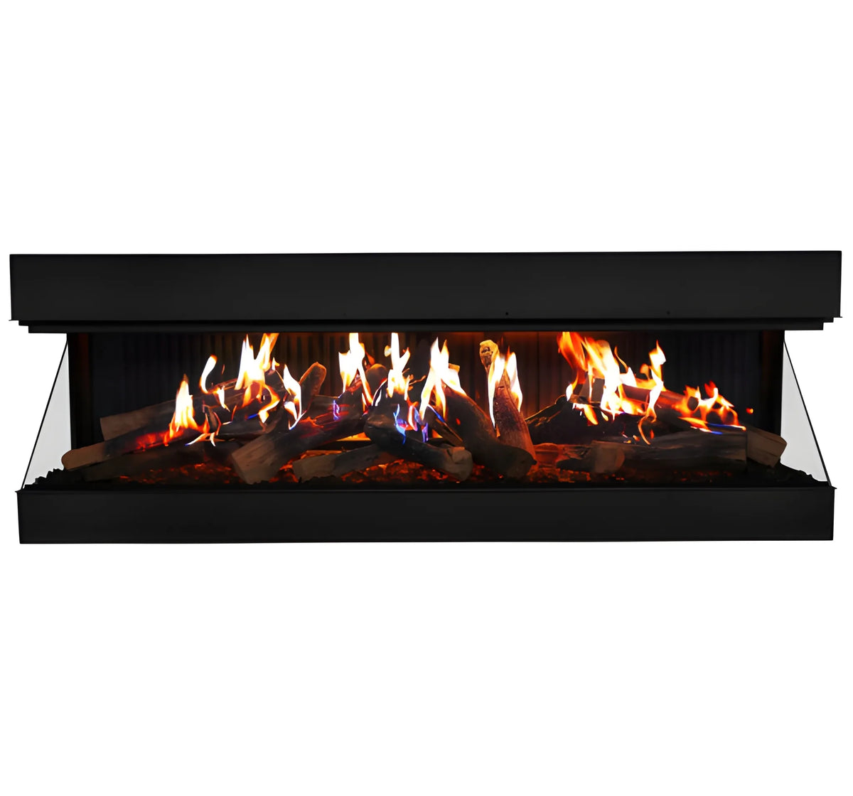 Amantii Signature MULTIVIEW-HOLO 40/55/75 Inch Built-In Electric 3-Sided Holographic Fireplace