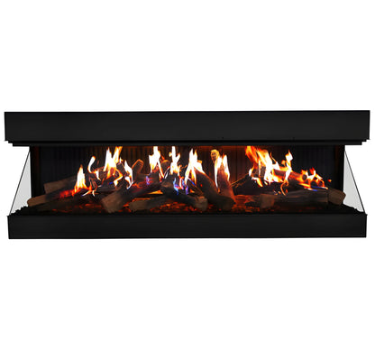 Amantii Signature MULTIVIEW-HOLO 40/55/75 Inch Built-In Electric 3-Sided Holographic Fireplace