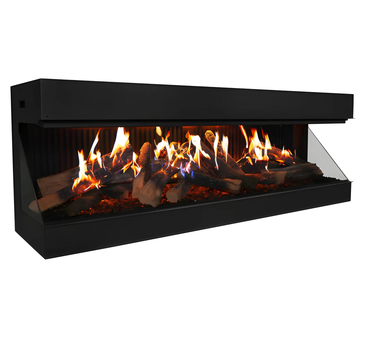 Amantii Signature MULTIVIEW-HOLO 40/55/75 Inch Built-In Electric 3-Sided Holographic Fireplace