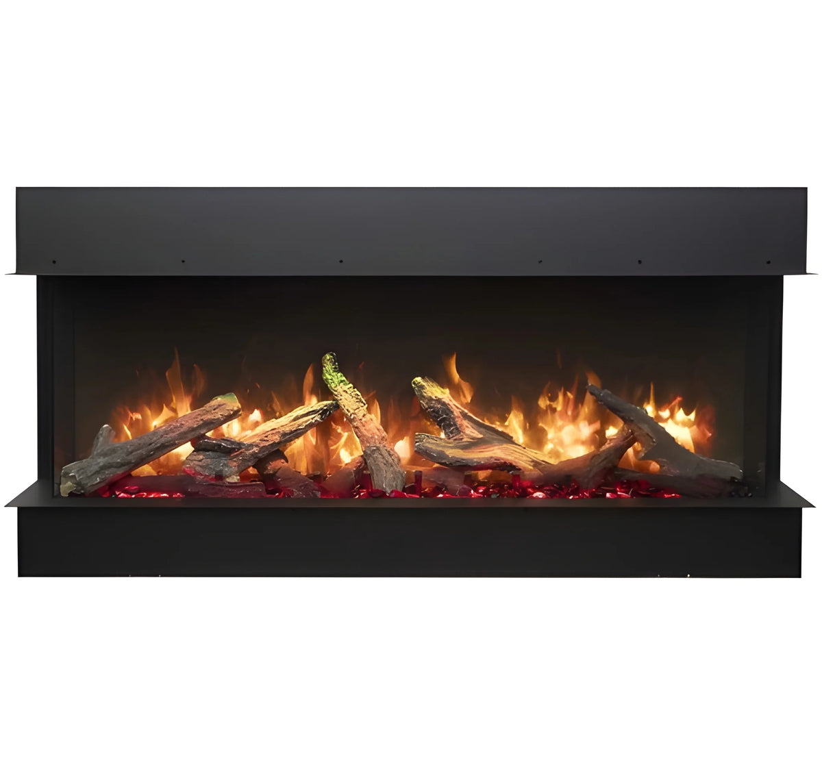 Amantii Signature MULTIVIEW-HOLO 40/55/75 Inch Built-In Electric 3-Sided Holographic Fireplace