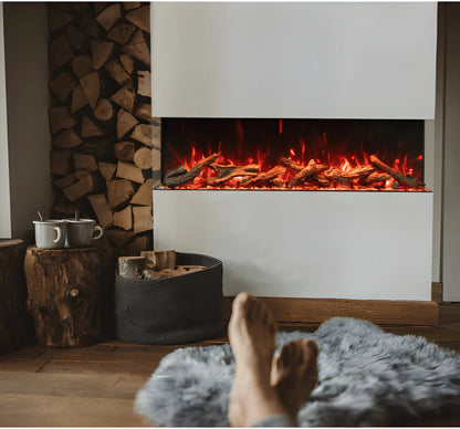 Amantii Signature MULTIVIEW-HOLO 40/55/75 Inch Built-In Electric 3-Sided Holographic Fireplace