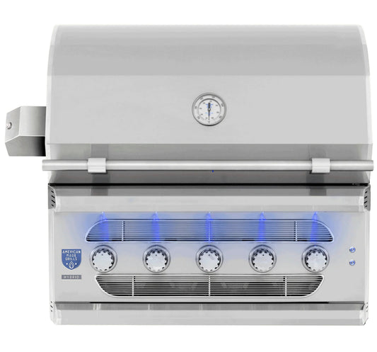 American Made Grills Muscle 36 Inch Built-In Hybrid Gas Grill