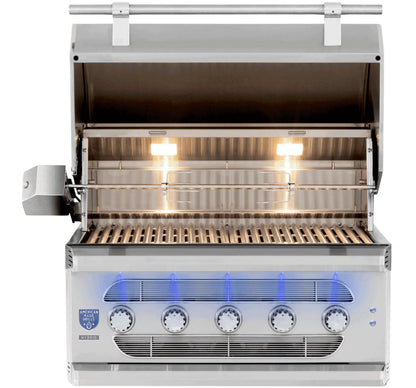 American Made Grills Muscle 36 Inch Built-In Hybrid Gas Grill