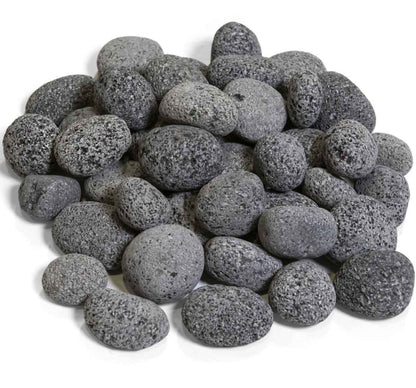 Grand Canyon 1 Inch 2 Inch Lava Pebbles - 50 Lb Bag Twig Set Fire Media