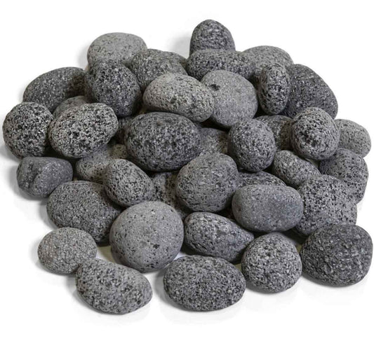 Grand Canyon 1 Inch 2 Inch Lava Pebbles - 50 Lb Bag Twig Set Fire Media