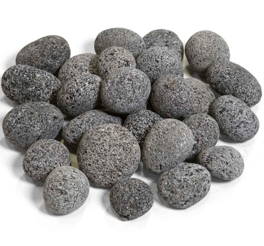 Grand Canyon 2 Inch 3 Inch Lava Pebbles - 50 Lb Bag Twig Set Fire Media