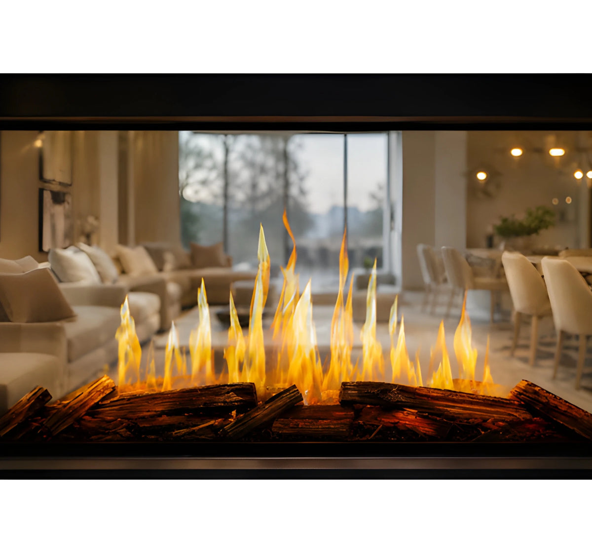 Modern Flames Nova Clear 48-Inch See-Through Electric Fireplace