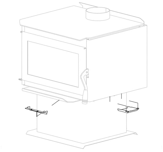Superior Outside Air Panel and Channel Kit for WXS2016 and WXS2021 Gas Fireplaces