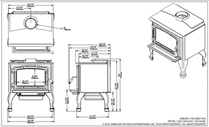 Osburn 1700 Wood Stove OB01700