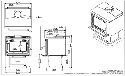 Osburn 1700 Wood Stove OB01700
