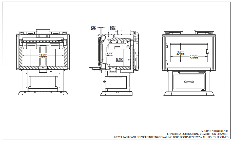 Osburn 1700 Wood Stove OB01700