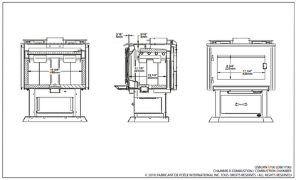 Osburn 1700 Wood Stove OB01700