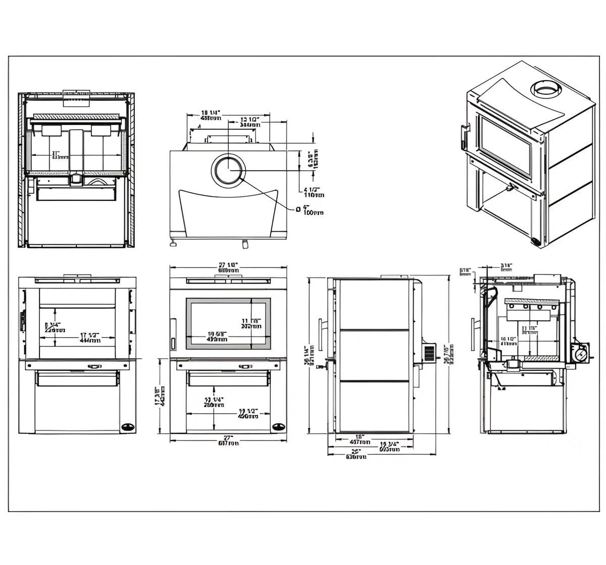 Osburn Matrix Wood Stove OB02032