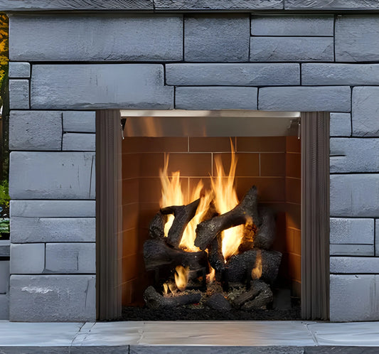 Majestic Castlewood 42" Traditional Outdoor Wood Burning Fireplace