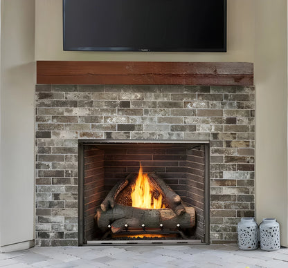 Majestic Courtyard 42" Traditional Outdoor Vent Free Natural Gas Fireplace with Traditional Stacked Concrete Refractory and IntelliFire Ignition System
