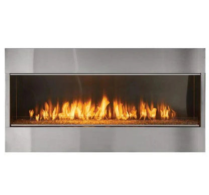 Majestic Lanai 60" Linear Contemporary Outdoor Vent Free Natural Gas Fireplace with Single-Sided IntelliFire Ignition System