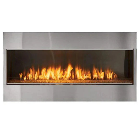 Majestic Lanai 60" Linear Contemporary Outdoor Vent Free Natural Gas Fireplace with Single-Sided IntelliFire Ignition System