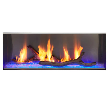 Majestic Lanai 60" Linear Contemporary Outdoor Vent Free Natural Gas Fireplace with Single-Sided IntelliFire Ignition System