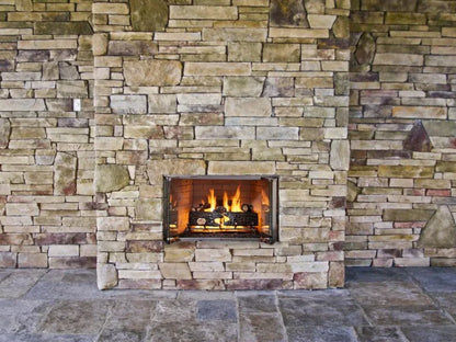 Majestic Villawood 42" Traditional Outdoor Wood Burning Fireplace with Herringbone Refractory