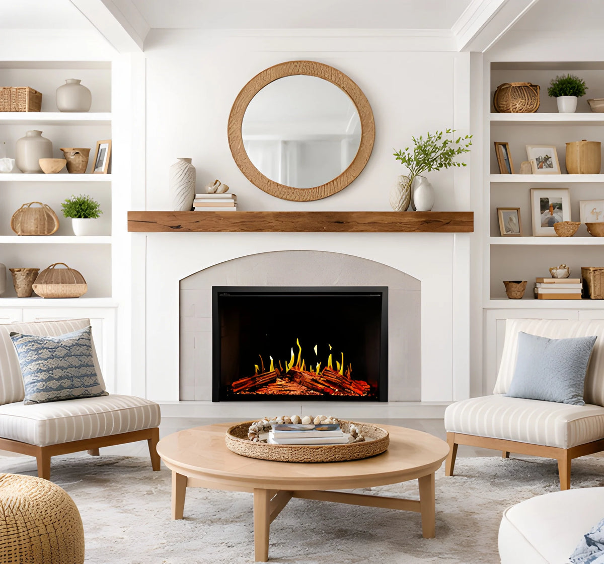 Modern Flames Orion Traditional 36" Heliovision Built-in Virtual Electric Fireplace Insert
