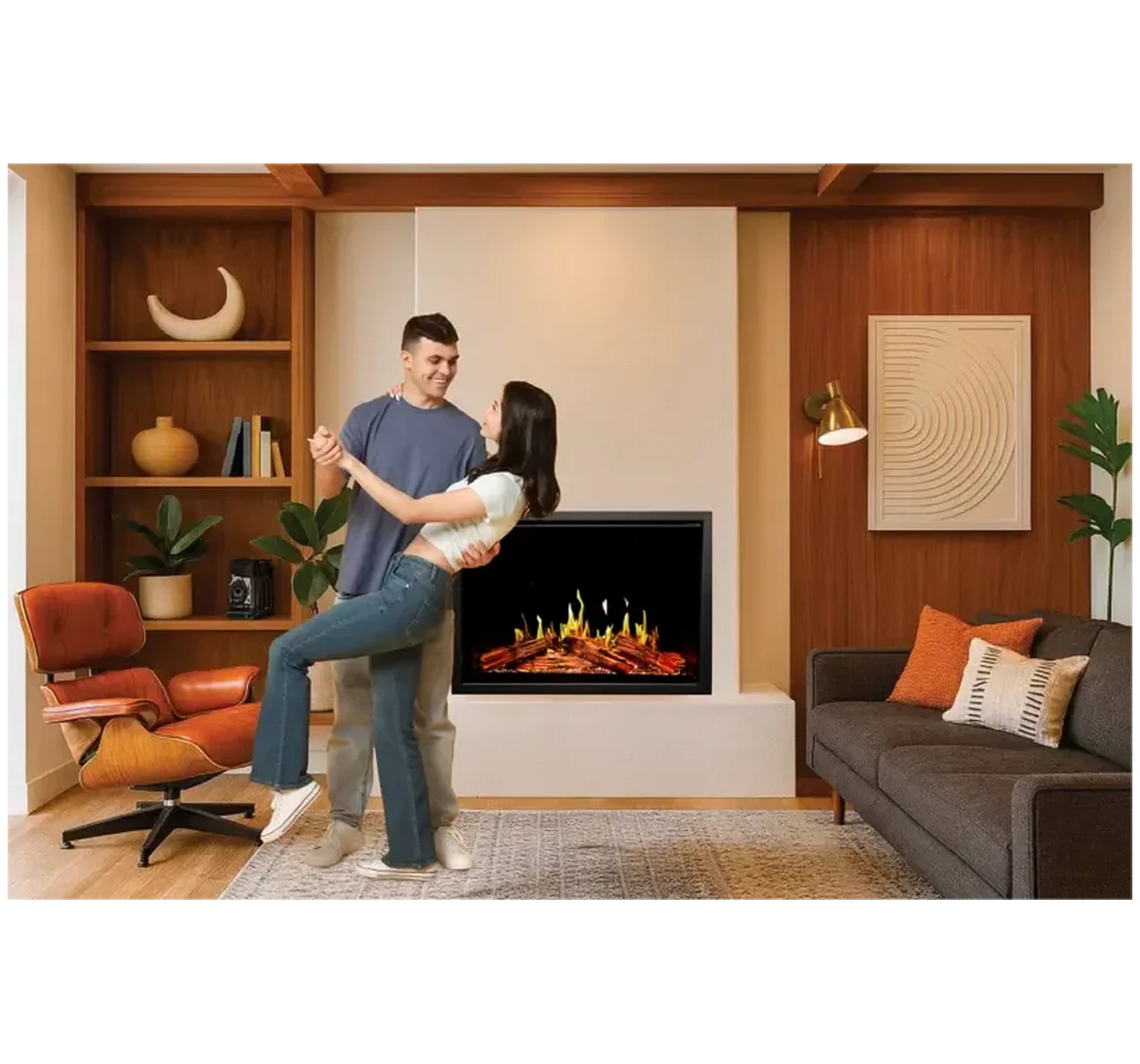 Modern Flames Orion V2 Traditional 30" Heliovision Virtual Smart Built-In Electric Fireplace Insert