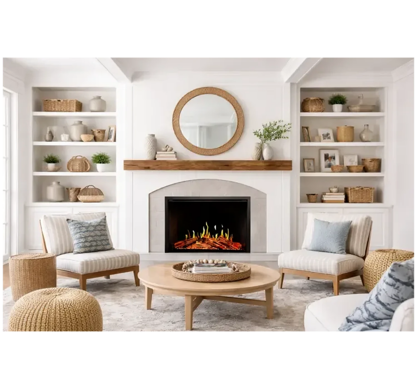 Modern Flames Orion V2 Traditional 30" Heliovision Virtual Smart Built-In Electric Fireplace Insert